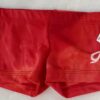 GK RED TIE-DYE CHILD X-SMALL MICRO MINI GYMNAST DANCE WORKOUT SHORTS Sz CXS NWT