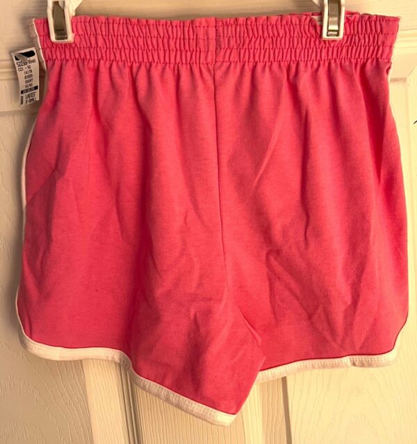 GK PINK BOXER SHORTS ADULT X-SMALL COTTON/POLY WHITE TRIM CASUAL WORKOUT SZ XS - Image 5