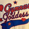 GK TANK TOP ADULT MEDIUM 'GYMNASTIC GODDESSâ€™ WHITE COTTON BEACH COVER UP  Sz M - Image 3