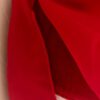 GK RED VELVET ICE FIGURE SKATE ADULT SMALL SLVLS ASYM MESH YOKE JA DRESS Sz AS - Image 4