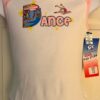 GK DANCE GRAPIC GIRLS SMALL RAGLAN CAP SLV WHITE PINK COTTON TOP Sz CS NWT!