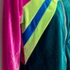 GK WARM UP JACKET ADULT SMALL PINK GREEN VELVET GYMNASTICS DANCE CHEER SKATE S - Image 2