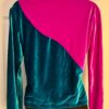 GK WARM UP JACKET ADULT SMALL PINK GREEN VELVET GYMNASTICS DANCE CHEER SKATE S - Image 4