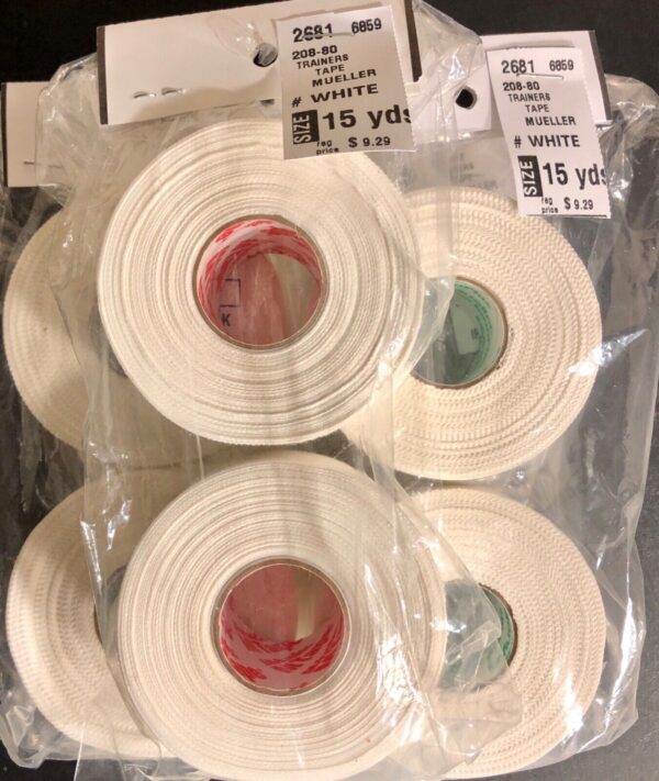 NWT! MUELLER TRAINERS ATHLETIC 10 YDS MTAPE WHITE 2-PACK - Image 4