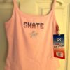 GK CAMISOLE TOP  CHILD MEDIUM PINK COTTON METAL JA â€œSKATEâ€ GRAPHICS SZ M NWT! - Image 2