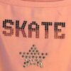 GK CAMISOLE TOP  CHILD MEDIUM PINK COTTON METAL JA â€œSKATEâ€ GRAPHICS SZ M NWT! - Image 3