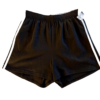 GK "GYMNASTâ€ PRINT ADULT LARGE BLACK COTTON/POLY BOXER SHORTS WHITE STRIPES SZ L - Image 2