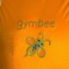 GK "GYMBEE" CHILD X-SMALL ORANGE FOIL TRIM BEE GYMNASTICS DANCE TANK LEOTARD XS - Image 2