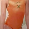 GK "GYMBEE" CHILD X-SMALL ORANGE FOIL TRIM BEE GYMNASTICS DANCE TANK LEOTARD XS - Image 15
