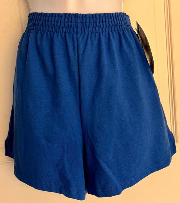 SOFFE CHEER ROYAL COTTON/BLENDED ADULT LARGE ATHLETIC CHEER SHORTS Sz AL NWT! - Image 3