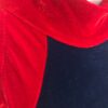 GK ICE FIGURE SKATE LADIES SMALL RED BLUE VELVET TURTLENECK HALTER DRESS Sz AS - Image 2