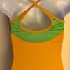 GK DANCE CHILD MEDIUM GOLD GREEN FOIL DRY TECH CAMISOLE ATHLETIC TOP  SZ M NWT! - Image 7