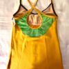 GK DANCE CHILD MEDIUM GOLD GREEN FOIL DRY TECH CAMISOLE ATHLETIC TOP  SZ M NWT! - Image 10
