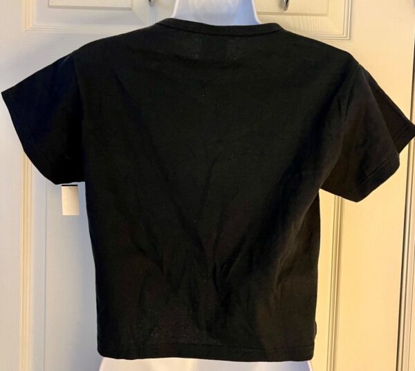 Anvil Pre-Shrunk Ladies Small Blank Black Cotton Crop Top T-shirt SZ S NWT! - Image 3