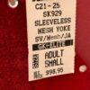 GK RED VELVET ICE FIGURE SKATE ADULT SMALL SLVLS ASYM MESH YOKE JA DRESS Sz AS - Image 6