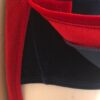 GK ICE FIGURE SKATE LADIES SMALL RED BLUE VELVET TURTLENECK HALTER DRESS Sz AS - Image 6
