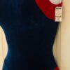 GK ICE FIGURE SKATE LADIES SMALL RED BLUE VELVET TURTLENECK HALTER DRESS Sz AS - Image 7