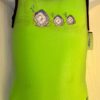GK GREEN CHILD X-SMALL FOIL CATERPILLAR ACCENT GYMNASTICS DANCE TANK LEOTARD XS