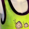 GK GREEN CHILD X-SMALL FOIL CATERPILLAR ACCENT GYMNASTICS DANCE TANK LEOTARD XS - Image 2