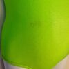GK GREEN CHILD X-SMALL FOIL CATERPILLAR ACCENT GYMNASTICS DANCE TANK LEOTARD XS - Image 4