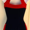 GK ICE FIGURE SKATE LADIES SMALL RED BLUE VELVET TURTLENECK HALTER DRESS Sz AS - Image 9
