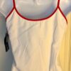 GK CAMISOLE PJ TOP ADULT MEDIUM FOREVER SKATE WHITE COTTON RED FOIL TRIM SZ M - Image 6