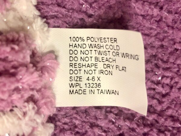 GIRLâ€™S KNIT SCARF LILAC CHENILLE SPARKLE CHILD ONE SIZE by GK Elite NWT! - Image 5