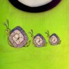 GK GREEN CHILD X-SMALL FOIL CATERPILLAR ACCENT GYMNASTICS DANCE TANK LEOTARD XS - Image 2