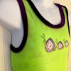 GK GREEN CHILD X-SMALL FOIL CATERPILLAR ACCENT GYMNASTICS DANCE TANK LEOTARD XS - Image 3
