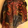 GK DANCE BALLET WRAP SKIRT CHILD SMALL WAVE PATTERN BLACK VELVET TIE Sz CS NWT!