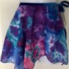 GK DANCE BALLET WRAP SKIRT CHILD LARGE TYE-DYE CHIFFON BLUE VELVET TIE CL NWT!