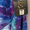 GK DANCE BALLET WRAP SKIRT CHILD LARGE TYE-DYE CHIFFON BLUE VELVET TIE CL NWT! - Image 3