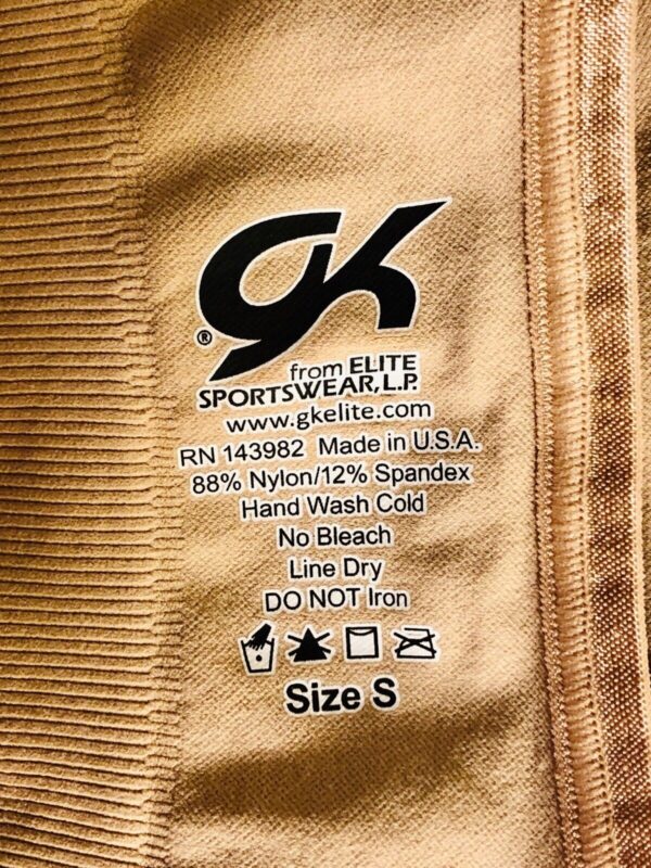 GK Elite SEAMLESS LINER CHILD  SMALL NATURAL TONE HI PERFORMANCE Sz CS NWT - Image 6