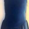 GK ICE SKATE GIRLS LARGE BLUE VELVET SLVLS DRESS MID BACK OPEN DRESS Sz CL NWT!