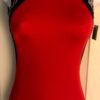 GK RED ZEBRA ADULT X-SMALL RED N/S ICED ZEBRA FOIL GYMNASTS DANCE LEOTARD Sz AXS