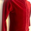 GK WARM UP JACKET GIRLS X-SMALL RED VELVET ZIP FRONT GYM SKATE DANCE CHEER CXS - Image 2