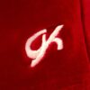 GK WARM UP JACKET GIRLS X-SMALL RED VELVET ZIP FRONT GYM SKATE DANCE CHEER CXS - Image 4