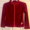 GK WARM UP JACKET GIRLS X-SMALL RED VELVET ZIP FRONT GYM SKATE DANCE CHEER CXS - Image 7