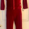 GK WARM UP JACKET GIRLS X-SMALL RED VELVET ZIP FRONT GYM SKATE DANCE CHEER CXS - Image 9