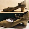 NIB Was $36.00 LEOâ€™S JUNIOR CHORUS LINE 321 TAP SHOES TAN LADIES SIZE 5 M