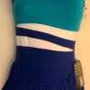 GK ICE FIGURE SKATE ADULT SMALL SLVLS MICROFIBER TURQUOISE/ROYAL TANK DRESS AS