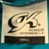 GK ICE FIGURE SKATE ADULT SMALL SLVLS MICROFIBER TURQUOISE/ROYAL TANK DRESS AS - Image 8