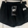 GK BOYS LARGE BLACK GYMNASTIC RUNNING COMPETITION STRAIGHT CUT SHORTS Sz CL NWT!