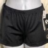 GK CHEER MICRO MINI WORKOUT SHORTS ADULT MEDIUM BLACK NYLON/SPANDEX JA AM NWT!