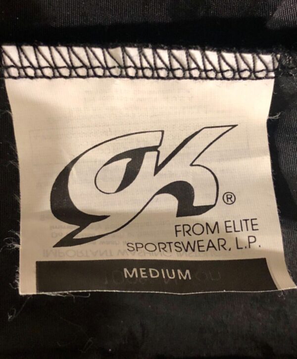 GK ELITE BLACK SUPPLEX CHILD MEDIUM GYMNASTICS ATHLETES WARM UP JACKET Sz CM NWT - Image 6