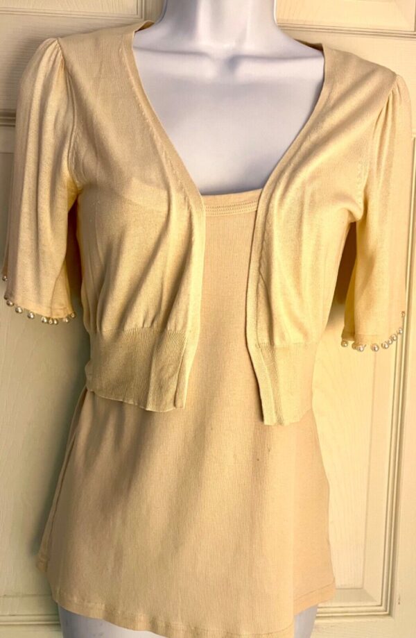 Nougat London Ladies Size 2 Cream Tank Cami Top Sz 2 EUC - Image 8