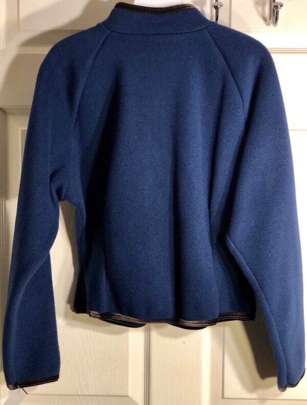 GK FITTED ICE SKATE FLEECE JACKET ADULT X-LARGE NAVY VELVET ZIP WARM UP SZ XL - Image 6