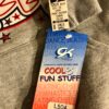 GK CHEER LOGO GIRLS SMALL HOODIE SWEATSHIRT PULLOVER GRAY METALLIC APPLIQUÃ‰ SZ S - Image 5