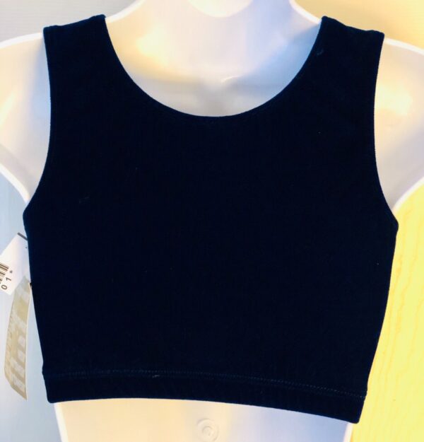 GK ELITE JAZZ DANCE CHEER ADULT LARGE ROYAL VELVET TANK CROP TOP Sz AL NWT! - Image 3