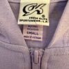 GK LAVENDER HOODIE CHILD SMALL COMBED COTTON ZIP FRONT POCKETS STREETWEAR SZ S - Image 3